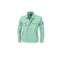 ジーベック サワークロス長袖ブルゾン モスグリーン 4L 7564ー61ー4L 7564 1着（直送品）