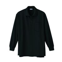 ジーベック 長袖ポロシャツ クロ 4L 6175ー90ー4L 6175 1着（直送品）