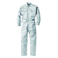 ジーベック ハイブリッドツナギ グレー L 1268ー20ーL 1268 1着（直送品）