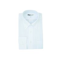 ジーベック ボタンダウン長袖シャツ シロ L 15155ー32ーL 15155 1着（直送品）