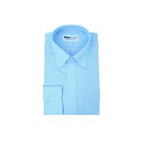 ジーベック ボタンダウン長袖シャツ サックス M 15159ー42ーM 15159 1着（直送品）