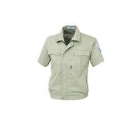 ジーベック PETボトルリサイクリーン半袖ブルゾン アイボリー M 9291ー31ーM 9291 1着（直送品）