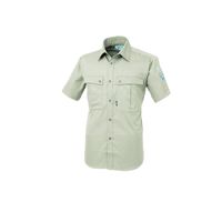 ジーベック PETボトルリサイクリーン半袖シャツ アイボリー LL 9292ー31ーLL 9292 1着（直送品）