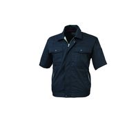 ジーベック ハイブリット半袖ブルゾン チャコールグレー L 1271ー25ーL 1271 1着（直送品）