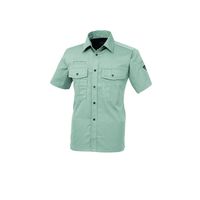 ジーベック ハイブリット半袖シャツ モスグリーン L 1272ー61ーL 1272 1着（直送品）