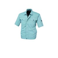 ジーベック T/Cツイル半袖ブルゾン ブルーグレー 3L 1491ー43ー3L 1491 1着（直送品）