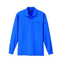 ジーベック カノコ長袖ポロシャツ ロイヤルブルー L 6025ー46ーL 6025 1着（直送品）