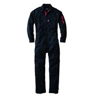ジーベック 配色ツナギ服 クロ L 34005ー90ーL 34005 1着（直送品）