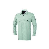 ジーベック ハイブリット長袖シャツ モスグリーン 5L 1273ー61ー5L 1273 1着（直送品）