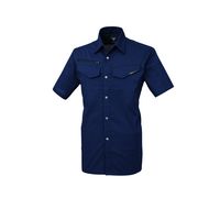 ジーベック 半袖シャツ ディープネイビー L 1692ー19ーL 1692 1着（直送品）