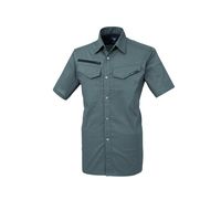 ジーベック 半袖シャツ チャコールグレー L 1692ー25ーL 1692 1着（直送品）