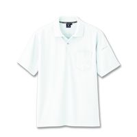 ジーベック 制電半袖ポロシャツ シロ 5L 6010ー32ー5L 6010 1着（直送品）