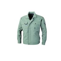 ジーベック プリーツロンミニ、ミニブルゾン モスグリーン L 4990ー61ーL 4990 1着（直送品）