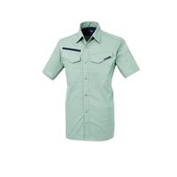 ジーベック 半袖シャツ モスグリーン S 1692ー61ーS 1692 1着（直送品）