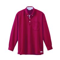 ジーベック クールビズ長袖ポロシャツ ワイン 5L 6185ー73ー5L 6185 1着（直送品）