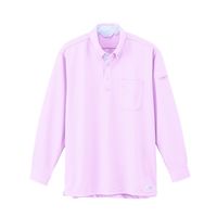ジーベック クールビズ長袖ポロシャツ ピンク LL 6185ー75ーLL 6185 1着（直送品）
