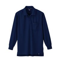 ジーベック ハイブリッド長袖ポロシャツ コン L 6121ー10ーL 6121 1着（直送品）