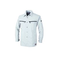 ジーベック XEBEC長袖シャツ シルバーグレー 3L 8893ー22ー3L 8893 1着（直送品）