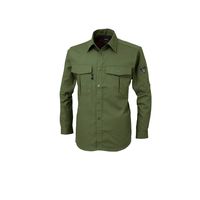 ジーベック ラファード長袖シャツ アーミーグリーン S 1353ー62ーS 1353 1着（直送品）