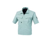 ジーベック トリプルファイブ半袖ブルゾン シルバーグレー L 1651ー22ーL 1651 1着（直送品）