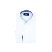 ジーベック ボタンダウン長袖シャツ シロ M 15164ー32ーM 15164 1着（直送品）