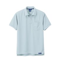 ジーベック ハイブリッド半袖ポロシャツ グレー L 6122ー20ーL 6122 1着（直送品）