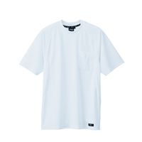 ジーベック ハイブリッド半袖Tシャツ シロ L 6124ー32ーL 6124 1着（直送品）