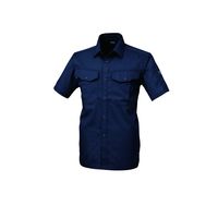ジーベック T/Cツイル半袖シャツ ディープネイビー 5L 1492ー19ー5L 1492 1着（直送品）