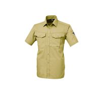 ジーベック T/Cツイル半袖シャツ キャメル 4L 1492ー81ー4L 1492 1着（直送品）