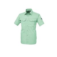 ジーベック T/Cツイル半袖シャツ モスグリーン 5L 1492ー61ー5L 1492 1着（直送品）