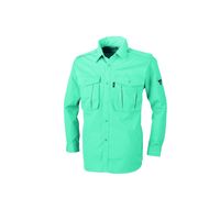 ジーベック プリーツロンミニ長袖シャツ ミントグリーン 3L 1284ー67ー3L 1284 1着（直送品）
