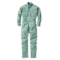 ジーベック プリーツロンミニツナギ モスグリーン L 1288ー61ーL 1288 1着（直送品）