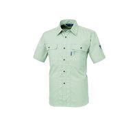ジーベック 半袖シャツ モスグリーン 3L 1442ー61ー3L 1442 1着（直送品）