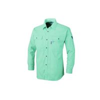 ジーベック 長袖シャツ グリーン 5L 1443ー60ー5L 1443 1着（直送品）