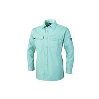 ジーベック T/Cツイル長袖シャツ ブルーグレー 5L 1493ー43ー5L 1493 1着（直送品）