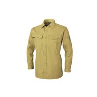 ジーベック T/Cツイル長袖シャツ キャメル L 1493ー81ーL 1493 1着（直送品）