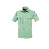ジーベック リサイクリーン半袖シャツ モスグリーン LL 3192ー61ーLL 3192 1着（直送品）