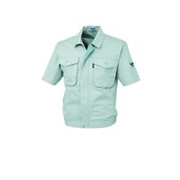 ジーベック プリーツロンミニ半袖ブルゾン グレー L 1291ー20ーL 1291 1着（直送品）