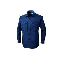 ジーベック プリーツロンミニ長袖シャツ コン M 1293ー10ーM 1293 1着（直送品）