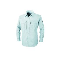 ジーベック プリーツロンミニ長袖シャツ グレー L 1293ー20ーL 1293 1着（直送品）