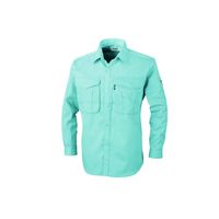 ジーベック プリーツロンミニ長袖シャツ グリーン 5L 1293ー60ー5L 1293 1着（直送品）