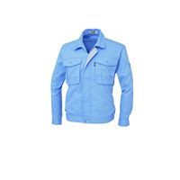 ジーベック プリーツロンミニ長袖ブルゾン ブルー L 1294ー40ーL 1294 1着（直送品）