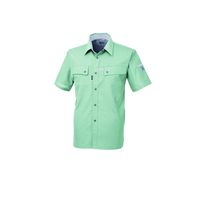 ジーベック クレスタ21半袖シャツ モスグリーン SS 1552ー61ーSS 1552 1着（直送品）