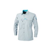 ジーベック クレスタ21長袖シャツ シルバーグレー L 1553ー22ーL 1553 1着（直送品）