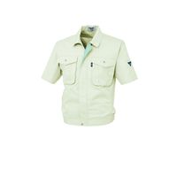 ジーベック プリーツロンミニ半袖ブルゾン アイボリー 5L 1291ー31ー5L 1291 1着（直送品）