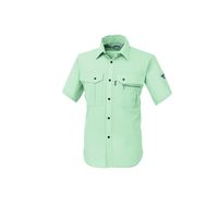 ジーベック ミニドライ半袖シャツ グリーン S 1342ー60ーS 1342 1着（直送品）