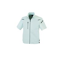 ジーベック カラーストレッチ半袖ブルゾン シルバーグレー S 1811ー22ーS 1811 1着（直送品）