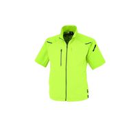 ジーベック カラーストレッチ半袖ブルゾン イエローグリーン 4L 1811ー84ー4L 1811 1着（直送品）