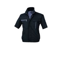 ジーベック スムースアップ半袖ブルゾン ストーンブラック 5L 1251ー91ー5L 1251 1着（直送品）