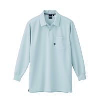 ジーベック 長袖ポロシャツ シルバーグレー 4L 6145ー22ー4L 6145 1着（直送品）